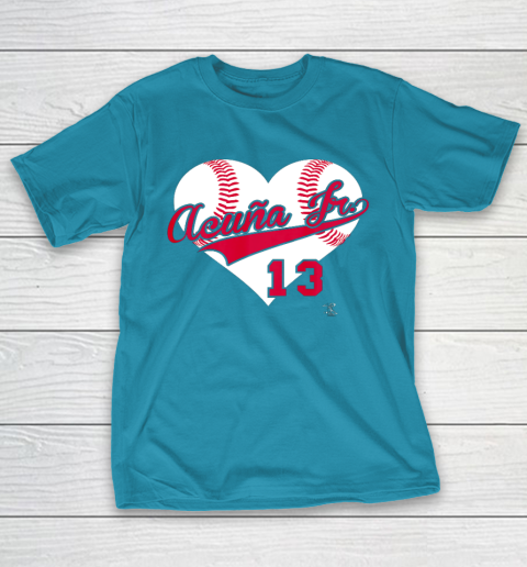 Ronald Acuna Jr Baseball Heart Gameday T-Shirt 7
