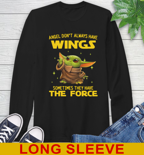 Baby Yoda Angel Don't Always Have Wings They Have The Force Shirt 55