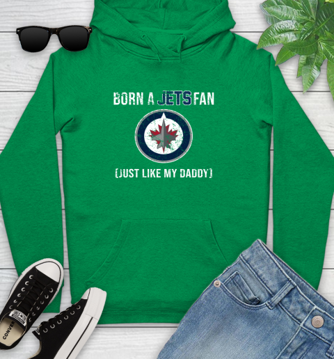NHL Winnipeg Jets Hockey Loyal Fan Just Like My Daddy Shirt Youth Hoodie 7
