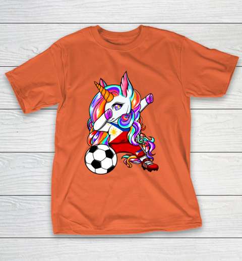 Dabbing Unicorn The Philippines Soccer Fans Jersey Football T-Shirt 5