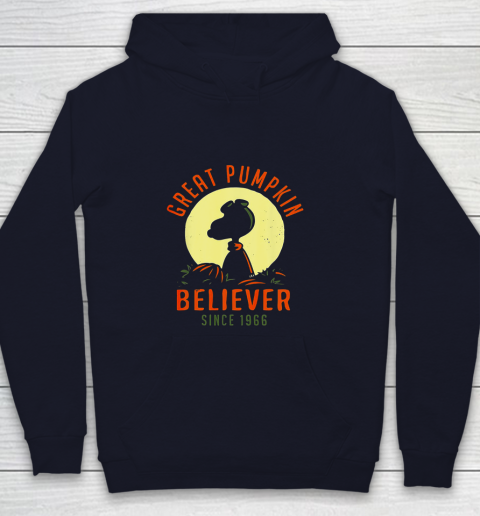 Peanuts Great Pumpkin believer since 1966 Halloween Youth Hoodie 2