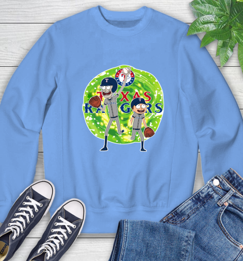 MLB Texas Rangers Rick And Morty Baseball Sports Sweatshirt 11