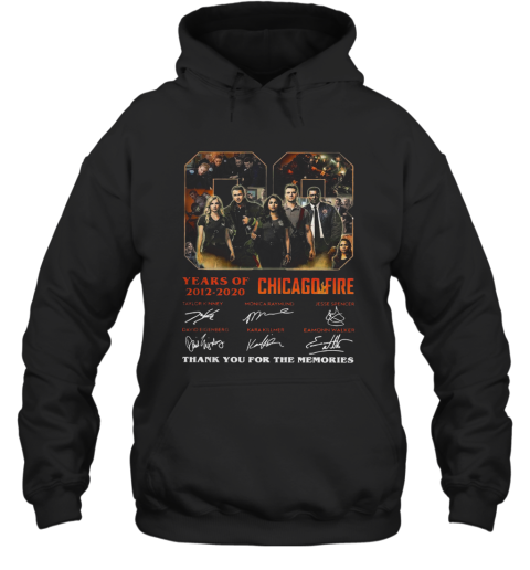 08 Year Of 2012 2020 Chicago Fire Thank You For The Memories Signature Hoodie