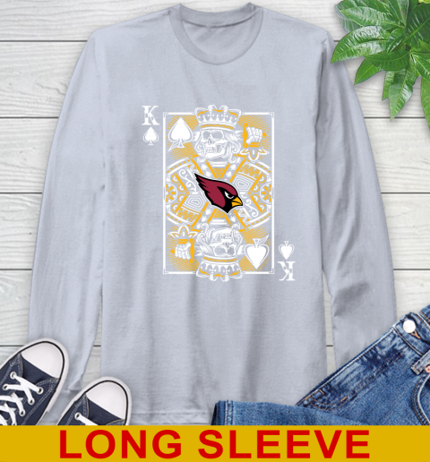 Arizona Cardinals NFL Football The King Of Spades Death Cards Shirt Long Sleeve T-Shirt 6