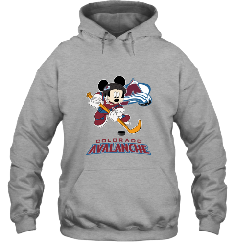 NHL Hockey Mickey Mouse Team Colorado Avanlanche Hoodie