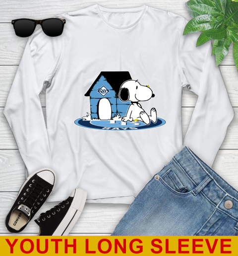 MLB Baseball Tampa Bay Rays Snoopy The Peanuts Movie Shirt Youth Long Sleeve