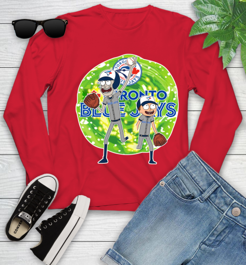 MLB Toronto Blue Jays Rick And Morty Baseball Sports Youth Long Sleeve 11