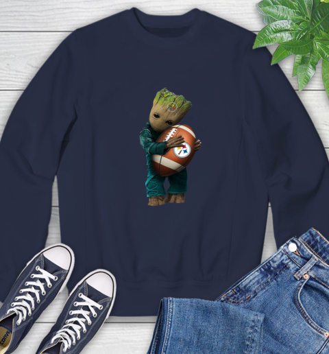 NFL Groot Guardians Of The Galaxy Football Sports Pittsburgh Steelers Sweatshirt 3