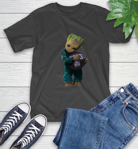 NBA Groot Guardians Of The Galaxy Basketball Sports Sacramento Kings T-Shirt 2