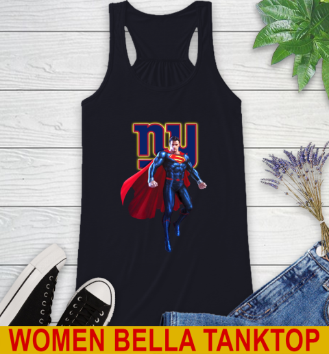 NFL Superman DC Sports Football New York Giants Racerback Tank 10