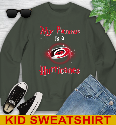 NHL Hockey Harry Potter My Patronus Is A Carolina Hurricanes Youth Sweatshirt 8