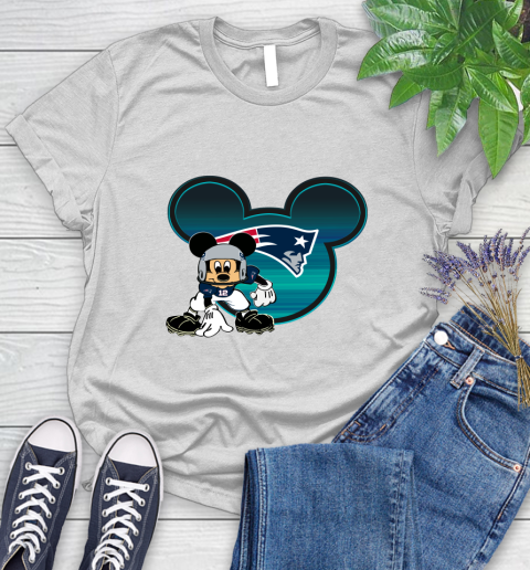 NFL New England Patriots Mickey Mouse Disney Football T Shirt Women's T-Shirt