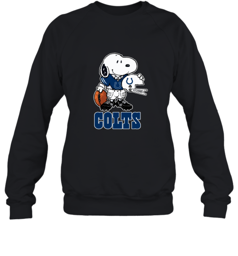 Snoopy A Strong And Proud Indianapolis Colts Player NFL Sweatshirt