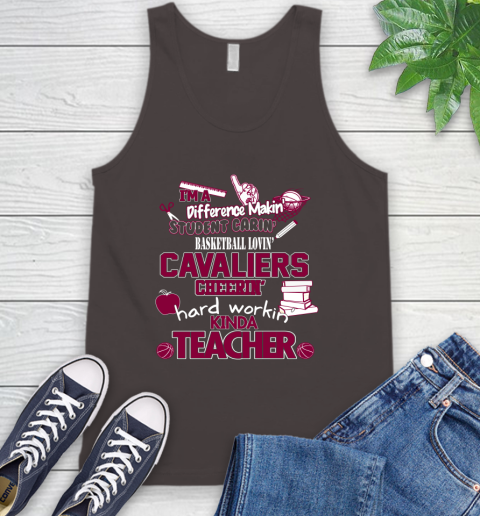 Cleveland Cavaliers NBA I'm A Difference Making Student Caring Basketball Loving Kinda Teacher Tank Top 6