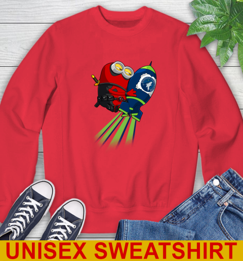NBA Basketball Minnesota Timberwolves Deadpool Minion Marvel Shirt Sweatshirt 12