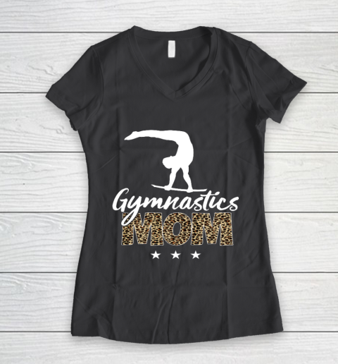Mother s day Gymnastics Mom for mom mother s day funny Women's V-Neck T-Shirt 6