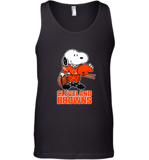 Snoopy A Strong And Proud Cleveland Browns Player NFL Tank Top