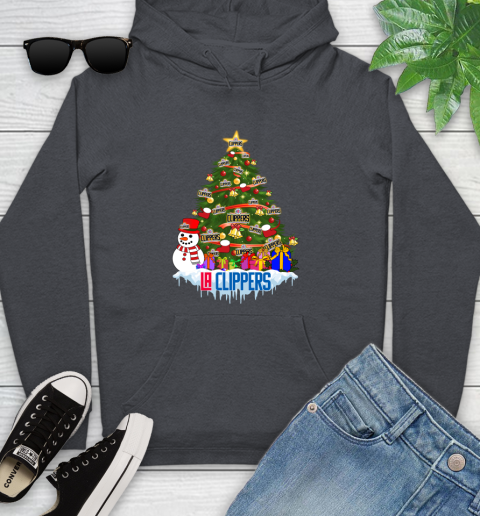 LA Clippers Merry Christmas NBA Basketball Sports Youth Hoodie 8