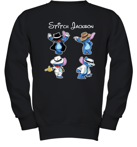 Stitch Jackson Stitch Performs Michael Jackson Dance Youth Sweatshirt