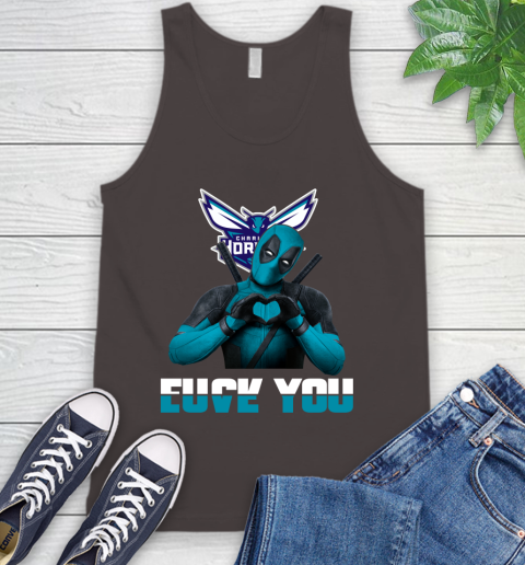 NBA Charlotte Hornets Deadpool Love You Fuck You Basketball Sports Tank Top 6