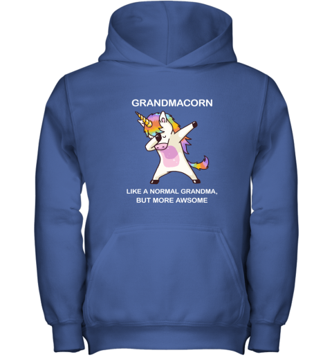 Unicorn Grandmacorn Dabbing Like A Normal Grandma But More Awesome Youth Hoodie