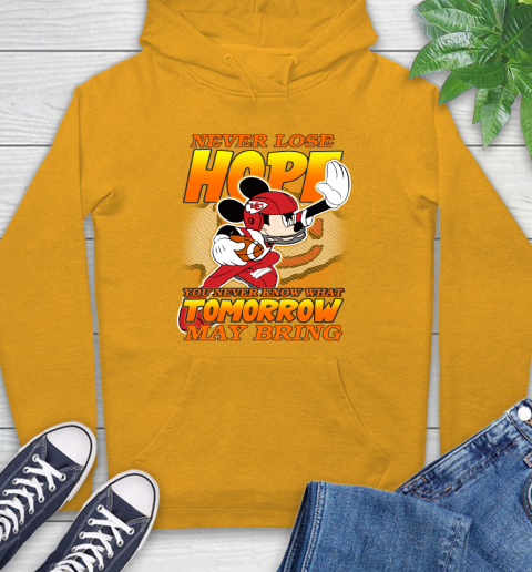 Kansas City Chiefs NFL Football Mickey Disney Never Lose Hope Hoodie 2