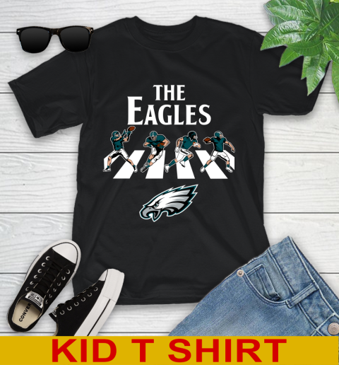 NFL Football Philadelphia Eagles The Beatles Rock Band Shirt Youth T-Shirt