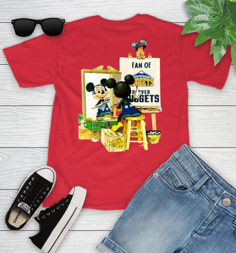 NBA Basketball Denver Nuggets Mickey Drawing Shirt 104