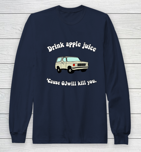 Drink Apple Juice Funny Long Sleeve T-Shirt 2