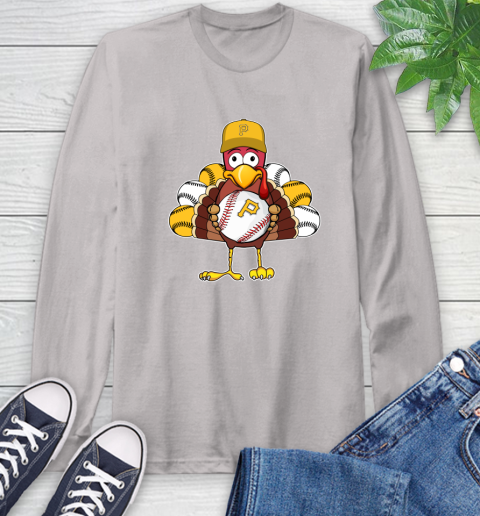 Pittsburgh Pirates Turkey thanksgiving Long Sleeve T-Shirt 12