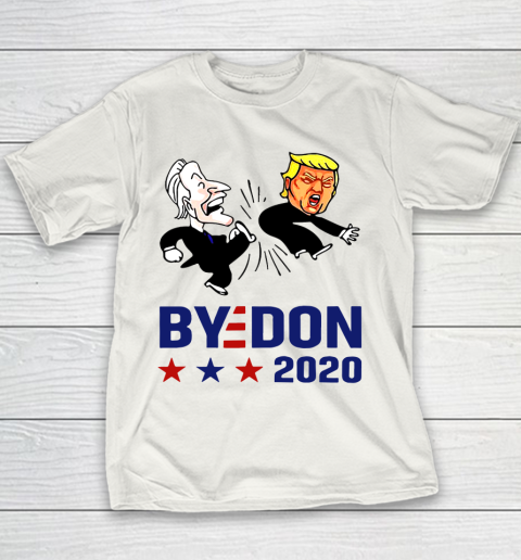 American Election 2020 Bye Don Joe Biden kick Donald Trump Funny Youth T-Shirt