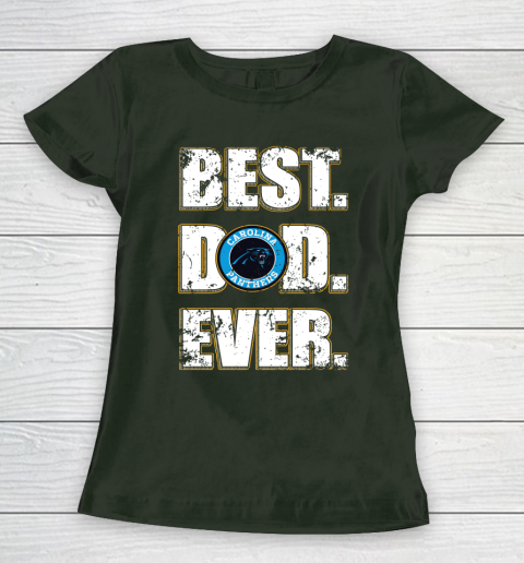 NFL Carolina Panthers Football Best Dad Ever Family Shirt Women's T-Shirt 4