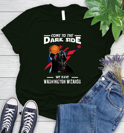 NBA Come To The Dark Side We Have Washington Wizards Star Wars Darth Vader Basketball Women's T-Shirt 6