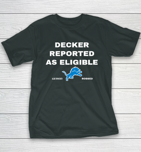 Decker Reported As Eligible Youth T-Shirt 3