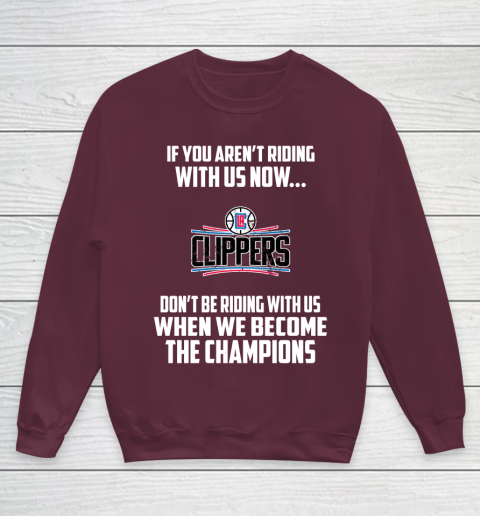 NBA LA Clippers Basketball We Become The Champions Youth Sweatshirt 4