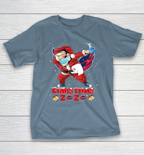 Washington Capitals Funny Santa Claus Dabbing Christmas 2020 NHL T-Shirt 6