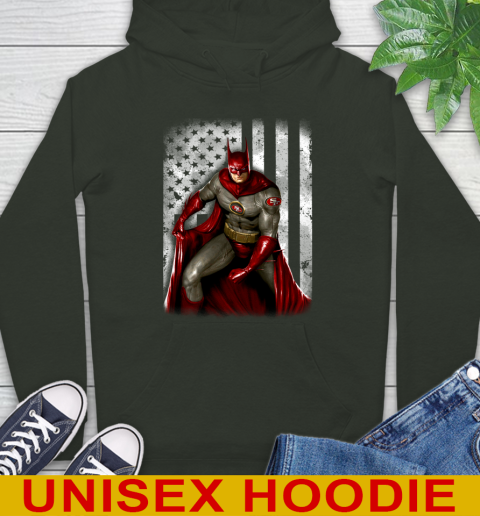 San Francisco 49ers NFL Football Batman DC American Flag Shirt Hoodie 12