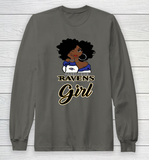 Baltimore Ravens Girl NFL Long Sleeve T-Shirt 8