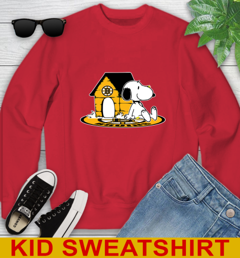 NHL Hockey Boston Bruins Snoopy The Peanuts Movie Shirt Youth Sweatshirt 8