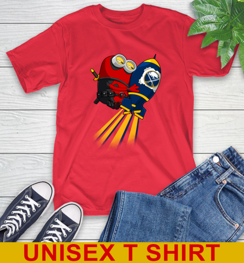 NHL Hockey Buffalo Sabres Deadpool Minion Marvel Shirt T-Shirt 12