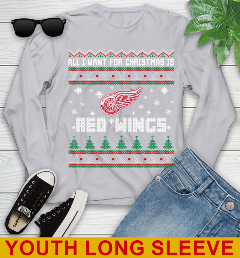 Detroit Red Wings NHL Hockey All I Want For Christmas Is My Team Sports 121