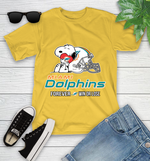 NFL The Peanuts Movie Snoopy Forever Win Or Lose Football Miami Dolphins 110