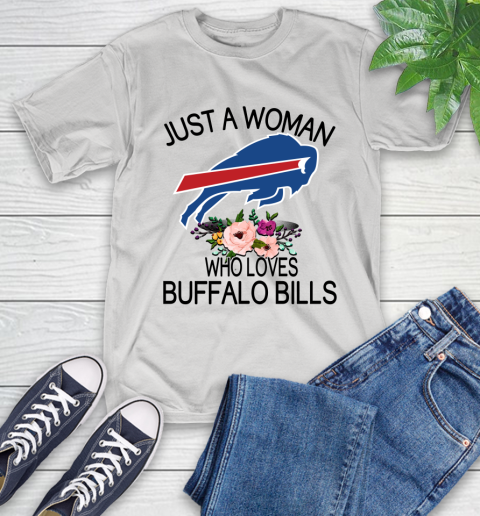 NFL Just A Woman Who Loves Buffalo Bills Football Sports T-Shirt