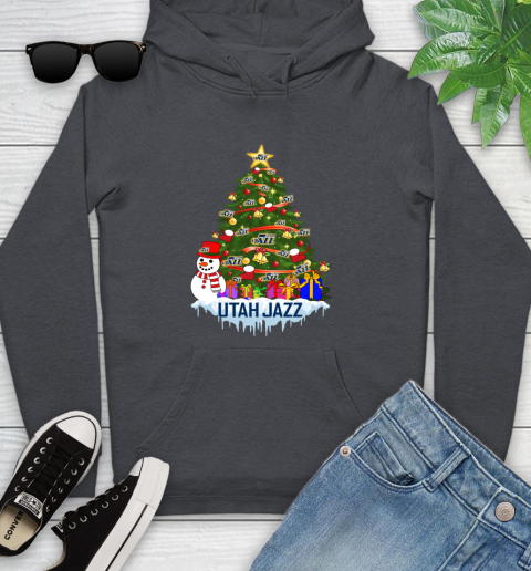 Utah Jazz Merry Christmas NBA Basketball Sports Youth Hoodie 8