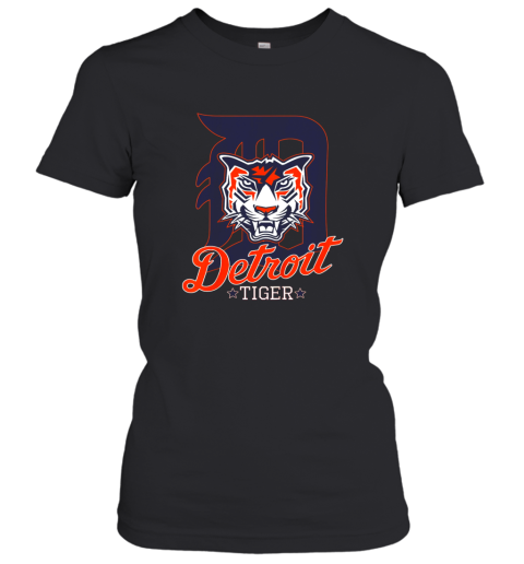 Tiger Mascot Distressed Detroit Baseball T shirt New Women's T-Shirt