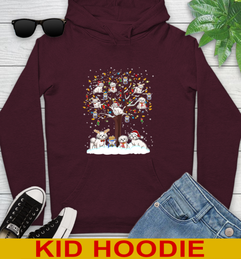 Maltese dog pet lover light christmas tree shirt 134