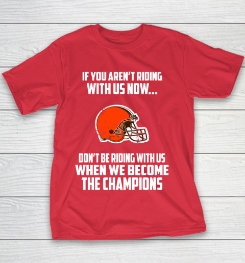 NFL Cleveland Browns Football We Become The Champions Youth T-Shirt 7