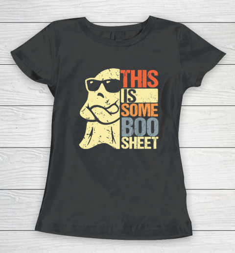 Halloween Costume This Is Some Boo Sheet Ghost Retro Women's T-Shirt