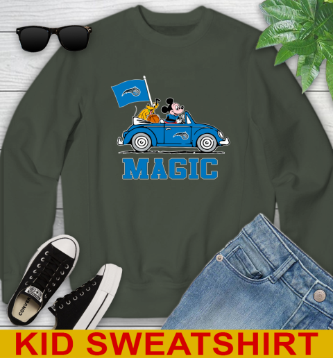 NBA Basketball Orlando Magic Pluto Mickey Driving Disney Shirt Youth Sweatshirt 9