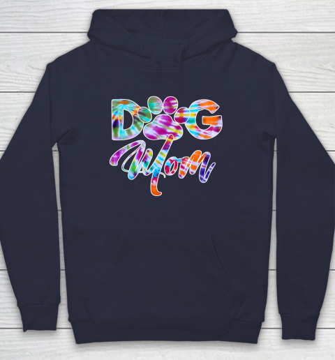 Dog Mom Shirt Tie Dye Dog Mom Apparel for Women Dog Lover Gifts Paw Hoodie 2